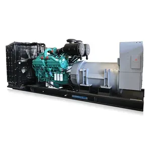 Generator MTU Cummins 1 Megapiksel Kedap Suara Diesel Electrogen Group 1250 Kva dengan Kotak Kanopi Senyap