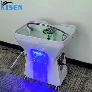 Kisen หัวสปาสปาแบบพกพาพร้อมไฟ LED, อ่างล้างจานพร้อมไฟ LED อุปกรณ์สปาหัวเป่าผม - Product Image 3