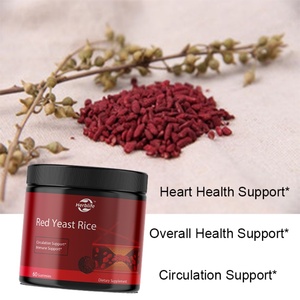 Gomitas de Arroz Rojo Fermentado con CoQ10, Bergamota Cítrica y Semilla de Uva, Apoyo para la Salud del Corazón, 60 Unidades, Venta Caliente OEM/ODM - Product Image 3