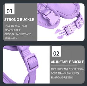 कस्टम वाटरप्रूफ pvc पॉलिएस्टर कुत्ते का दोहन सेट पालतू जानवर पोप बैग धारक डिस्पेंसर कुत्ते कॉलर और पट्टा सेट - Product Image 3