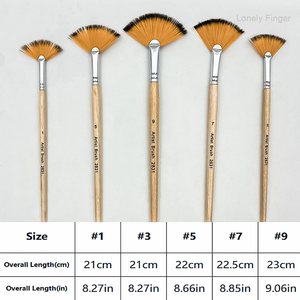 5 pinceaux d'artiste à manche en bois pour <span class=keywords><strong>peinture</strong></span> acrylique, aquarelle, <span class=keywords><strong>huile</strong></span> et gouache - Débutants et professionnels Fabriqués en Chine continentale - Product Image 2