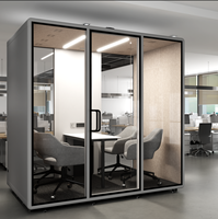 Salle de négociation XL Taille Smart Acoustic Pod Office Insonorisé Office Meeting Pods Silent Box Soft-pad Phone Booth