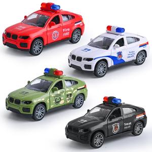 Coche de Policía de Juguete con Inercia para Niños, Modelo a Escala 1:5, Resistente a Caídas, con Puertas que se Abren - Product Image 5