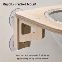 Hamac pour chat en bois à ventouse pour fenêtre, capsule spatiale transparente, lit pour chat à fixer sur fenêtre