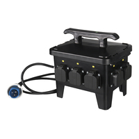 Boîte industrielle combinée avec prise électrique portable extérieure 6 voies étanche IP67