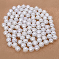 Perles rondes naturelles d'eau douce 3A 4A de 7-8 mm en vrac pour la fabrication de bijoux DIY, colliers, bracelets, boucles d'oreilles