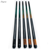 Queue de billard Chyone personnalisée de 12 mm en ébène avec incrustation de nacre, fabriquée à la main, joint central 1/2, pour billard américain