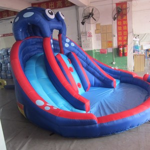 Toboggan gonflable pour enfants, toboggan aquatique commercial d'extérieur en PVC avec design pieuvre 63100 - Product Image 3