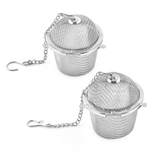 Stainless Steel <b>Tea</b> <b>Infuser</b> 3.3cm Diameter With Chain Polished Finish For <b>Tea</b> Brewing And Spice Diffusion - Product Image 3