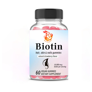 Suplemento de Biotina en Gomitas para Cabello, Piel y Uñas de Marca Privada, Producto de Belleza para Adultos, Promueve la Salud de las Articulaciones - Product Image 1