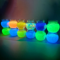 Pierres lumineuses qui brillent dans le noir pour l'aménagement paysager de jardin, décoration d'aquarium, galets artificiels, vente en gros OEM