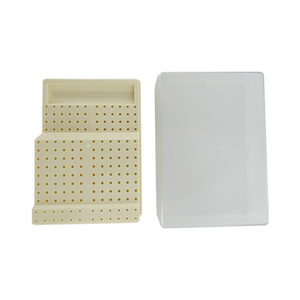 Boîte à fraises dentaires en plastique à 168 trous avec tiroir pour fraises à haute et basse vitesse, protection gingivale, utilisation pour le traitement des canaux radiculaires - Product Image 4