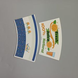 Impresión personalizada flexible convierte los abanicos de papel simples en una publicidad móvil práctica para su negocio de bebidas. Abanico de papel para vasos. - Product Image 2