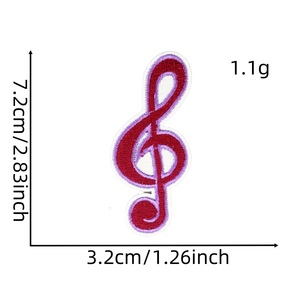 Parches Bordados con Temática <span class=keywords><strong>de</strong></span> <span class=keywords><strong>Taylor</strong></span> <span class=keywords><strong>Swift</strong></span>, Parches Termoadhesivos con Símbolos Musicales para Ropa, Chaqueta, Mochila, Jeans, Gorra - Product Image 2