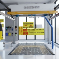 Système de lavage de voiture électrique sans contact à détection automatique 360°, construction en acier, édition de luxe, garantie de 3 ans