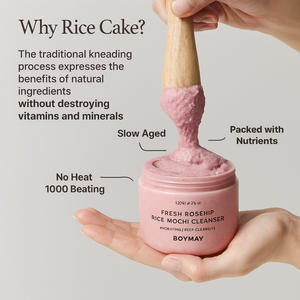 Etiqueta privada Hidratante <span class=keywords><strong>Exfoliante</strong></span> Limpieza profunda Rosa mosqueta Brillo Arroz Mochi Limpiador facial y <span class=keywords><strong>exfoliante</strong></span> diario con <span class=keywords><strong>agua</strong></span> <span class=keywords><strong>de</strong></span> arroz - Product Image 2