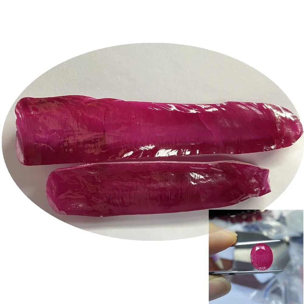 HQ GEMS New Products Inclusion Raw Ruby Material Synthetic Opaque Ruby