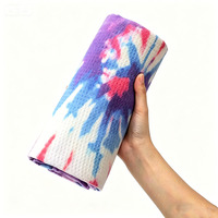 Serviette de plage en microfibre personnalisée, écologique, pour la salle de sport, le fitness, le yoga, serviette gaufrée de haute qualité