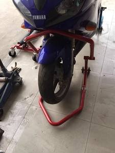 LEE-DING Support de levage trois étoiles pour <span class=keywords><strong>moto</strong></span>, pour roue avant, dispositif de fixation pour stationnement et outil d'entretien, double usage avant/arrière, 750LBS - Product Image 6