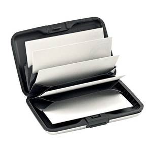 Porte-cartes de visite et porte-notes en aluminium argenté - Product Image 2