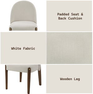 Chaise nordique en tissu et bois massif, design moderne, chaise de salle à manger individuelle pour la maison, le bureau, l'hôtel et l'appartement, fonction convertible - Product Image 2