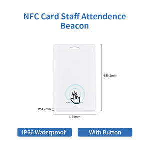 Không thấm nước IP67 siêu mỏng longrange ibeacon/eddystone NFC BLE đèn hiệu Thẻ Định vị trong nhà Bluetooth Tracker tag với nút - Product Image 2