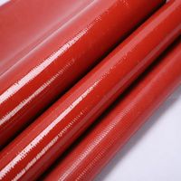 Tissu en fibre de verre revêtu de silicone-résistant à la chaleur résistant au feu ignifuge à haute température0.41