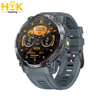 Montre connectée Android GPS K76A en alliage avec écran AMOLED, bracelet en silicone, contrôle par application, assistant vocal, suivi du sommeil et de la fréquence cardiaque, alarme