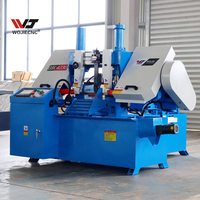 Scie à ruban horizontale WOJIE GHS4240, machine à couper le métal de 400 mm, machine à scier le métal industrielle, scie à ruban horizontale pour le travail des métaux