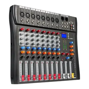 JIY Hot Sale Professional 48-V-Phantom-Power-Soundkarte Profession eller 8-Kanal-Audiomischer für Bühnen performance