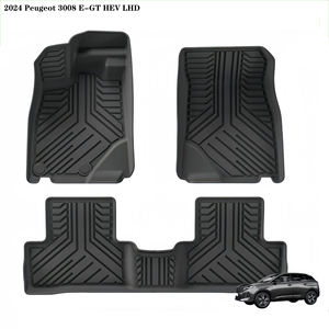 <span class=keywords><strong>Tapis</strong></span> <span class=keywords><strong>de</strong></span> <span class=keywords><strong>sol</strong></span> <span class=keywords><strong>de</strong></span> voiture et <span class=keywords><strong>tapis</strong></span> <span class=keywords><strong>de</strong></span> coffre arrière en TPE sur mesure pour 2024 Peugeot <span class=keywords><strong>3008</strong></span> E-GT HEV-Doublures automatiques imperméables et durables par tous les temps - Product Image 1