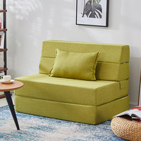 Chaise, canapé et lit pliables en tissu éponge convertible, matelas de couchage pour appartement et salon