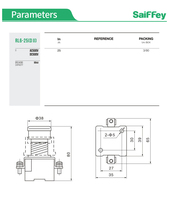 Porte-fusible céramique à visser RL16-25, haute vitesse, 25A, capacité de coupure 50kA, pour liaison fusible haute tension