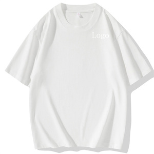 High Quality Organic Custom T Shirt <b>Blank</b> 230gsm Heavy <b>Weight</b> Oversized Tshirt DTG Printing Men's T-Shirts - Product Image 5