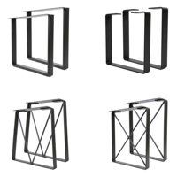 Pieds de Table rectangulaires en fonte, meubles rectangulaires de style européen, pour Table à manger, bureau, Bar, Restaurant, vente en gros, personnalisé, moderne