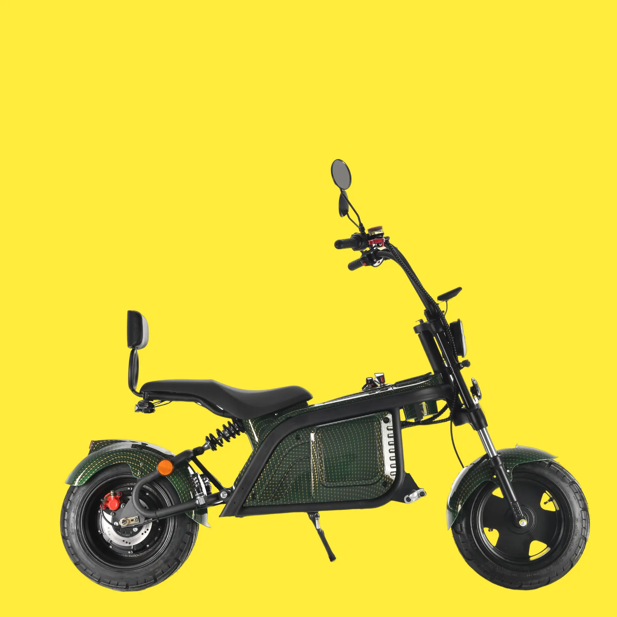 Iki tekerlek kendini dengeleme hareketlilik elektrikli arabası kaplı elektrikli Scooter