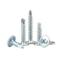 Vis autoperceuse M3 M4 en acier au carbone, zinguée bleu, à tête cylindrique avec embase cruciforme Phillips, pour meubles