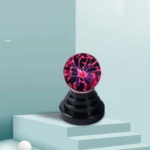सस्ते उच्च गुणवत्ता 3 इंच बच्चों के जन्मदिन के नए साल उपहार प्लाज्मा ने टेबल क्राफ्ट के लिए नाइट लाइट लैंप बॉल - Product Image 4