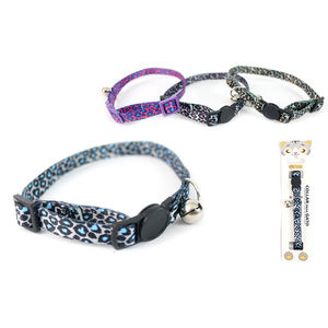 Collar Moderno y Elegante para Gatos, Resistente, 1.0x (20-31), Estilo Occidental, Patrón de Leopardo, Nailon con Cierre de Hebilla para Mascotas - Product Image 2