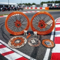 GLM Factory Wholesale Nouvelle Roue de Supermotard de Haute Qualité en Alliage d'Aluminium CNC à 36 Rayons de 17 Pouces pour Moto EXC SXF 125 250 300 450