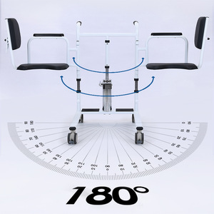 Silla de Baño Multifuncional con Elevación para Personas Mayores y Pacientes Paralizados, Rotación de 180 Grados, Ayuda para Transferencia, Equipo de Rehabilitación - Product Image 1