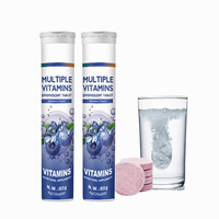 Comprimés effervescents multivitaminés halal, fabrication OEM en Chine, marque privée, protéines 1000mg, multivitamines effervescentes pour la peau