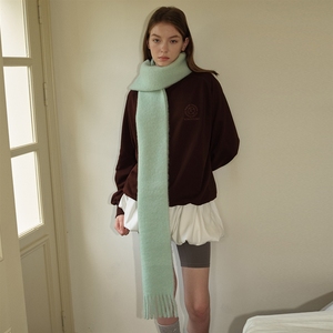 Écharpe à franges unie, douce, de style coréen, pour femme, idéale pour l'hiver, fabriquée <span class=keywords><strong>maison</strong></span> - Product Image 3