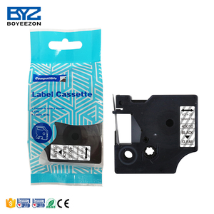 Boyeezon nero su 45010 trasparente compatibile <span class=keywords><strong>Dymo</strong></span> <span class=keywords><strong>etichette</strong></span> 450 <span class=keywords><strong>etichette</strong></span> 12mm all'ingrosso per <span class=keywords><strong>DYMO</strong></span> LabelManager 160 stampante 280 - Product Image 3