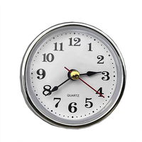 Jam Timer Kayu Kreatif 65mm dengan Kristal Sederhana, Gerakan Jam Meja, Dekorasi Natal, Hadiah Unik