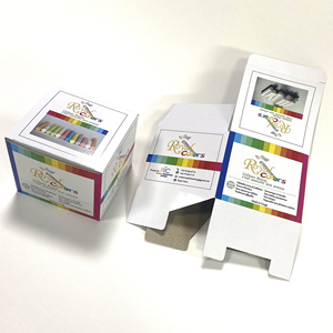 Chất lượng cao carton in cứng nhắc sinh thái thân thiện phấn bao bì hộp các tông màu trắng tùy chỉnh hộp giấy - Product Image 3