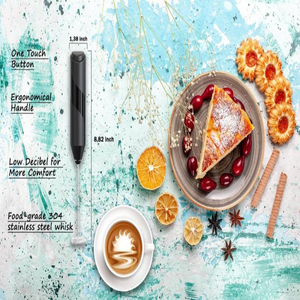 Mousseur à lait automatique portatif mini, moderne, à piles, batteur manuel, fouet, mousseur à thé et café – Vente en gros - Product Image 3