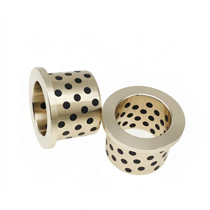 Cojinete Autolubricante con Brida JDB JFB de Bronce y Grafito para Altas Temperaturas, Sin Mantenimiento - Product Image 1
