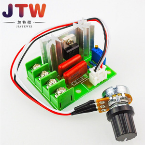 Interruptor regulador de intensidad JTW de 2000W 8A, 1 canal, control manual de plástico para ajuste de velocidad y temperatura de luz - Product Image 3