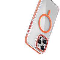 Coque de téléphone en TPU magnétique d'affaires pour iPhone 11 12 13 Pro Max Coque transparente HD pour téléphone portable pour iPhone 14 15 Pro Max